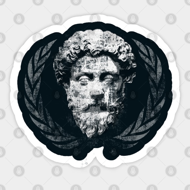 Marcus Aurelius IV Sticker by mellamomateo